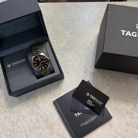 Authentic Tag Heuer 41mm Formula 1 Black Gold Quartz Men's Watch WAZ1121.BB0879 - Picture 8 of 8